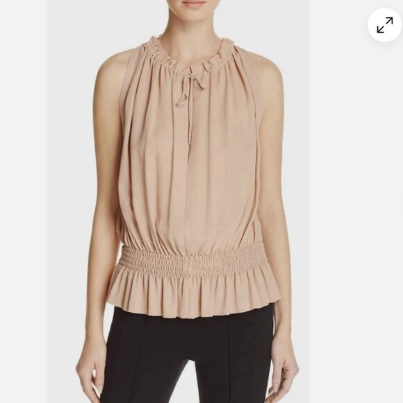 Theory Dezzie 100% silk Georgette Top size S - Picture 10 of 13